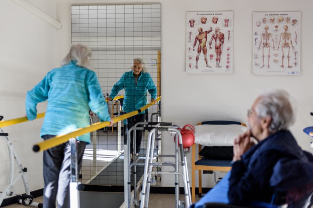 foto di attività nella palestra Residenza Anni Azzurri Castagnola